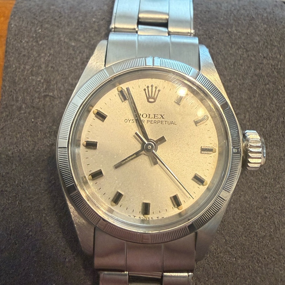 1969 Rolex Oyster Perpetual Ladies Silver Watch Automatic 6623 Vintage - Picture 13 of 13